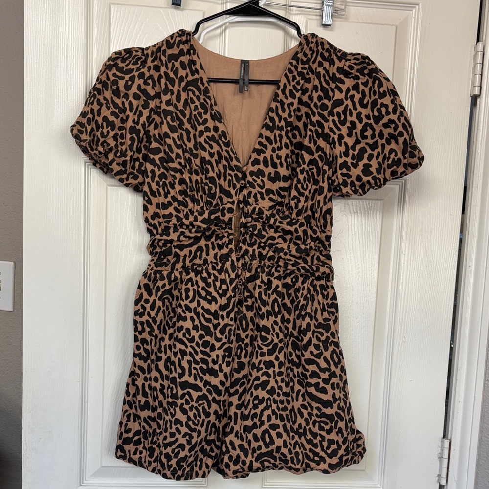 Leopard Print Women's Dress